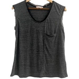Rebecca Taylor sleeveless side pocket top.